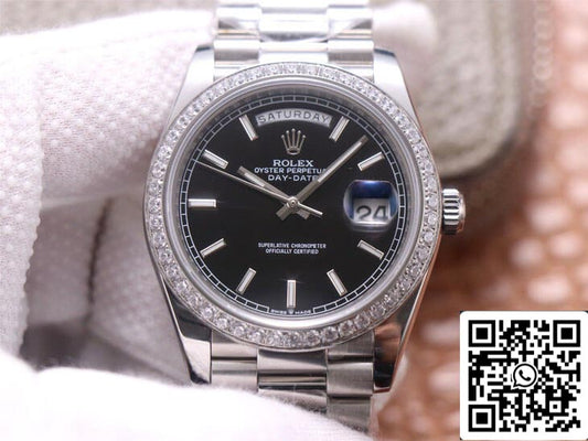 Rolex Day Date M228349RBR-0002 1:1 Meilleure édition EW Factory Or blanc 18 carats