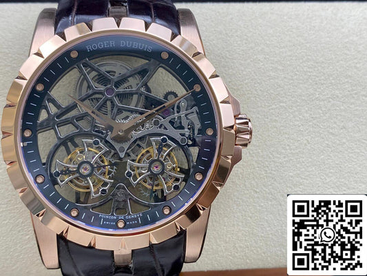 Roger Dubuis Excalibur RDDBEX0395 1:1 Meilleure édition YS Factory Cadran double tourbillon