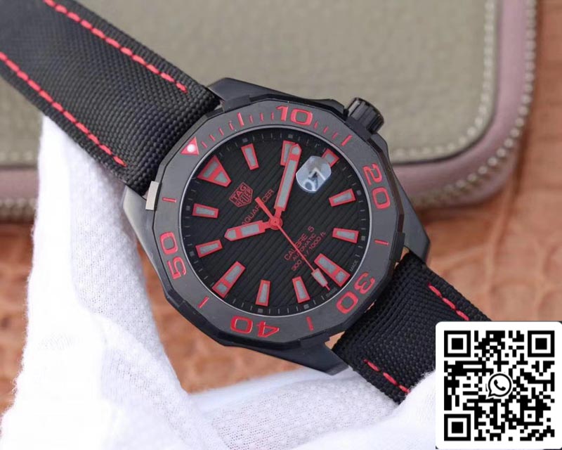 Tag Heuer Aquaracer WAY208C.RHZ4937 1:1 Meilleure édition V6 Factory Cadran noir Suisse