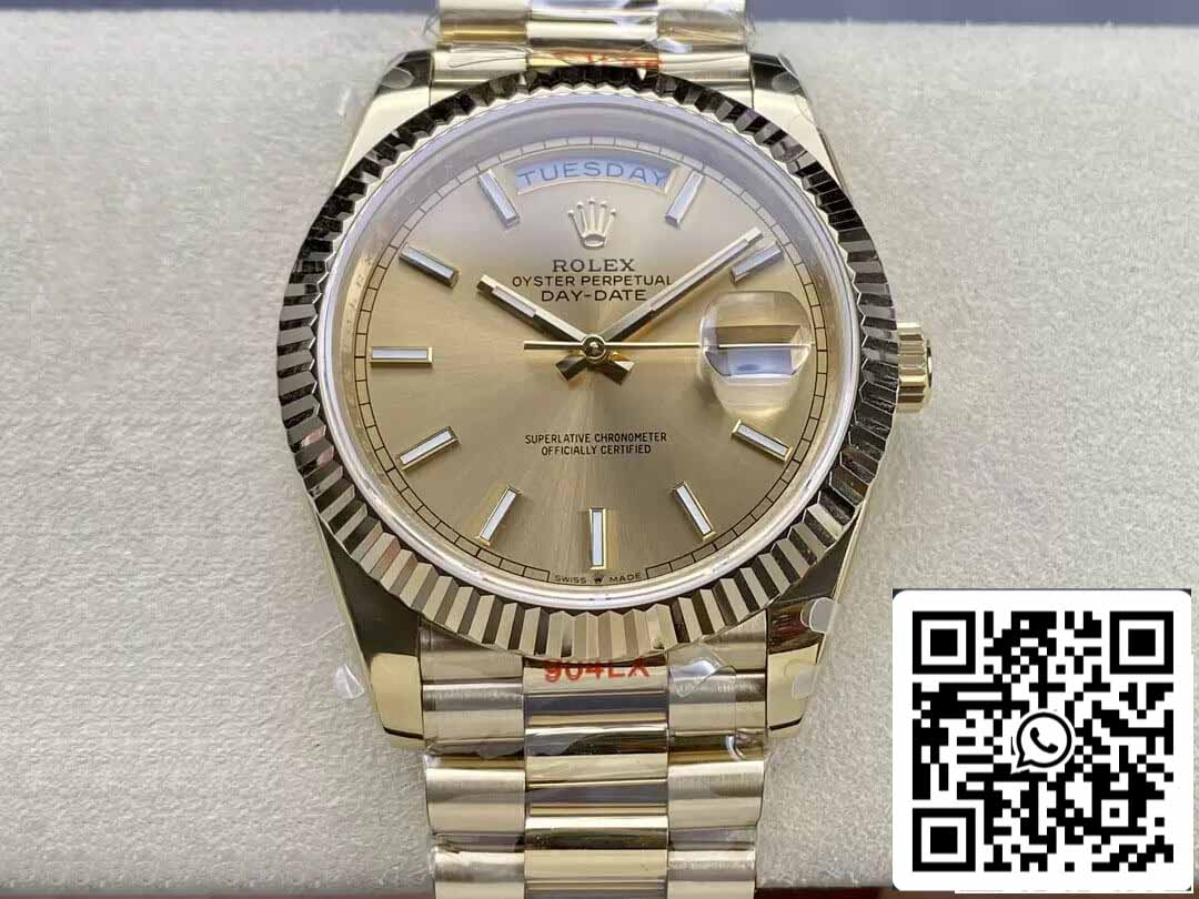 Rolex Day Date M228238-0003 1:1 Meilleure édition GM Factory V2 Version contrepoids