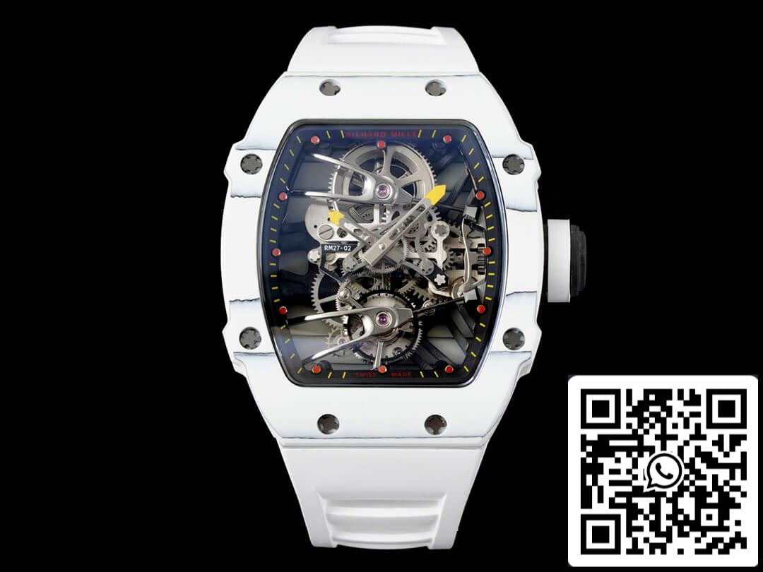 Richard Mille RM27-02 Rafael Nadal Tourbillon 1:1 Meilleure édition RM Factory Boîtier en fibre de carbone