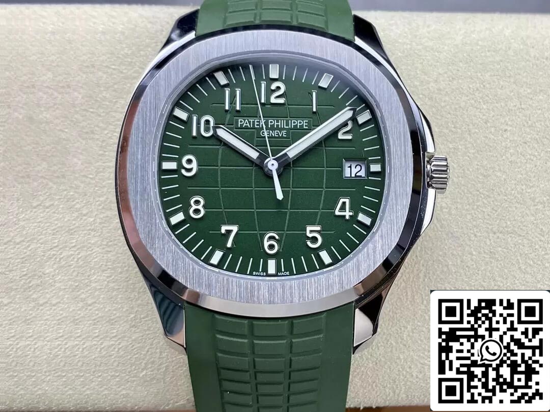 Patek Philippe Aquanaut 5168G-010 1:1 Mejor Edición 3K Versión Factory V2 Esfera Verde