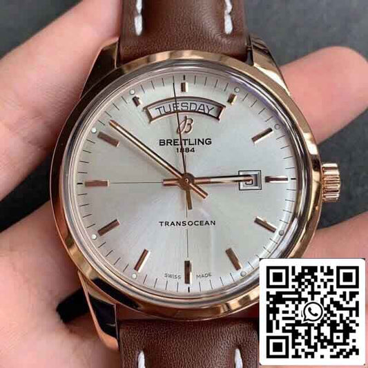 Réplique Breitling Transocean R45310121G1P1 V7 Boîtier Or Usine