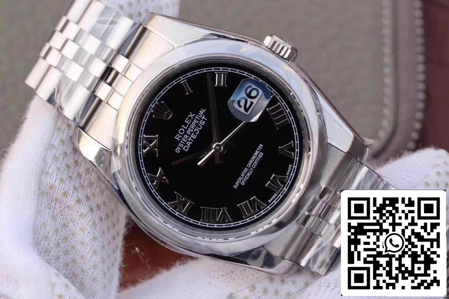 Rolex Datejust 36 mm 116234 AR Factory 1:1 Mejor edición suiza ETA3135 esfera negra