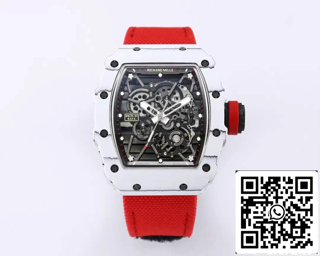 Richard Mille RM35-01 1:1 Meilleure édition BBR Factory Boîtier en fibre de carbone