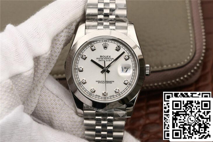 Rolex Datejust M126300 1:1 Melhor Edição EW Factory Diamond-set Dial