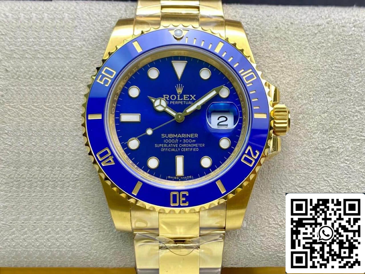 Rolex Submariner M116618LB-0003 3135 movement 40mm VS Factory Blue Dial