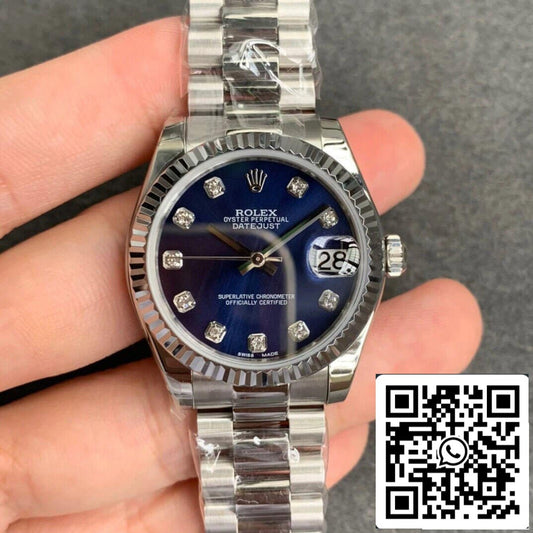 Rolex Datejust 31MM 1:1 Meilleure édition GS Factory Cadran bleu