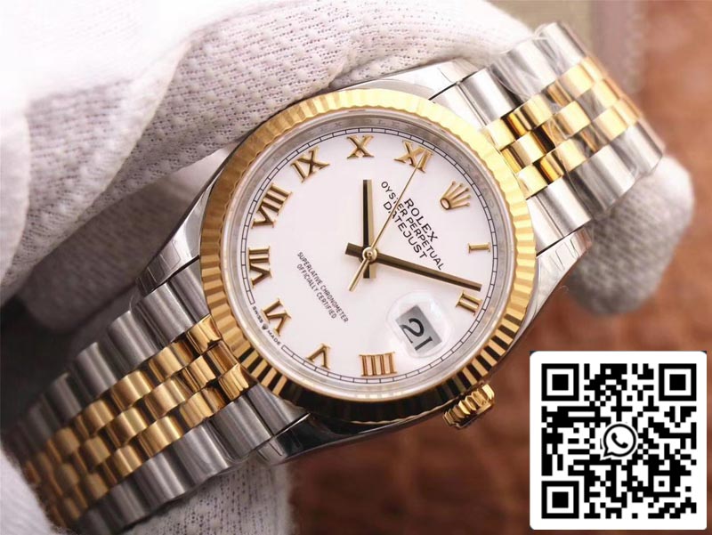 Rolex Datejust M126233-0029 1:1 Meilleure édition EW Factory Cadran blanc Suisse ETA3235