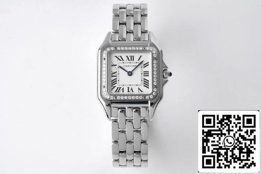 Panthere De Cartier W4PN0008 27MM 1:1 Best Edition BV Factory weißes Zifferblatt