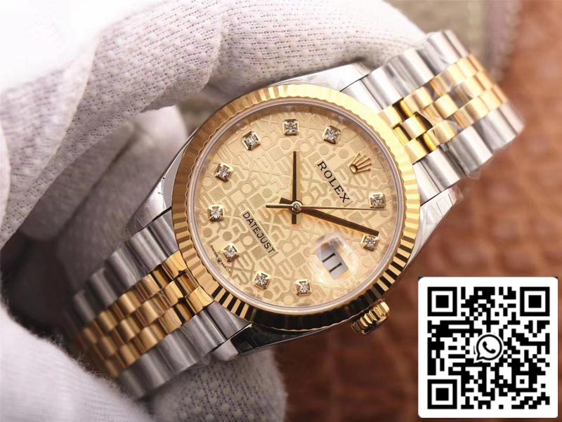 Rolex Datejust M126233-0033 1:1 Meilleure édition EW Factory Cadran Champagne Suisse ETA3235