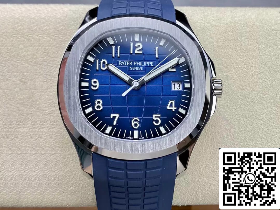 Patek Philippe Aquanaut 5168G-001 1:1 Melhor Edição 3K Mostrador Gradiente Azul de Fábrica