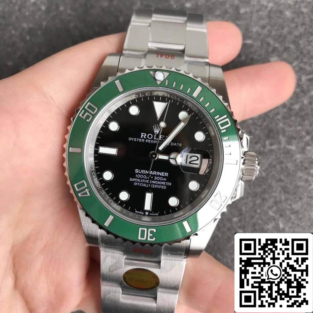 Rolex Submariner Date 41 mm 126610LV 1: 1 Meilleure édition NOOB Factory Lunette verte