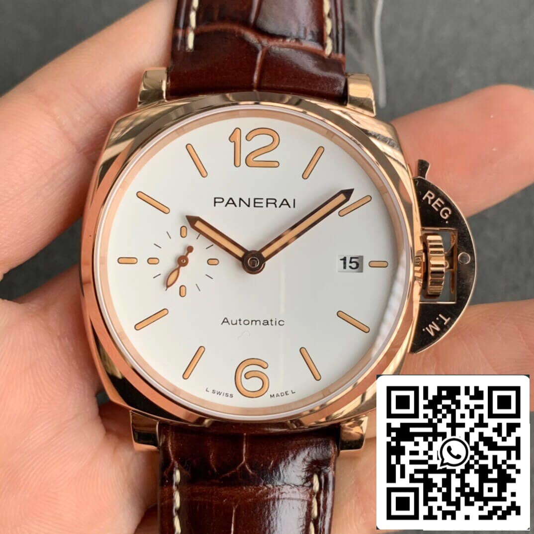 Panerai Luminor PAM01042 1:1 Meilleure édition VS Cadran blanc d'usine