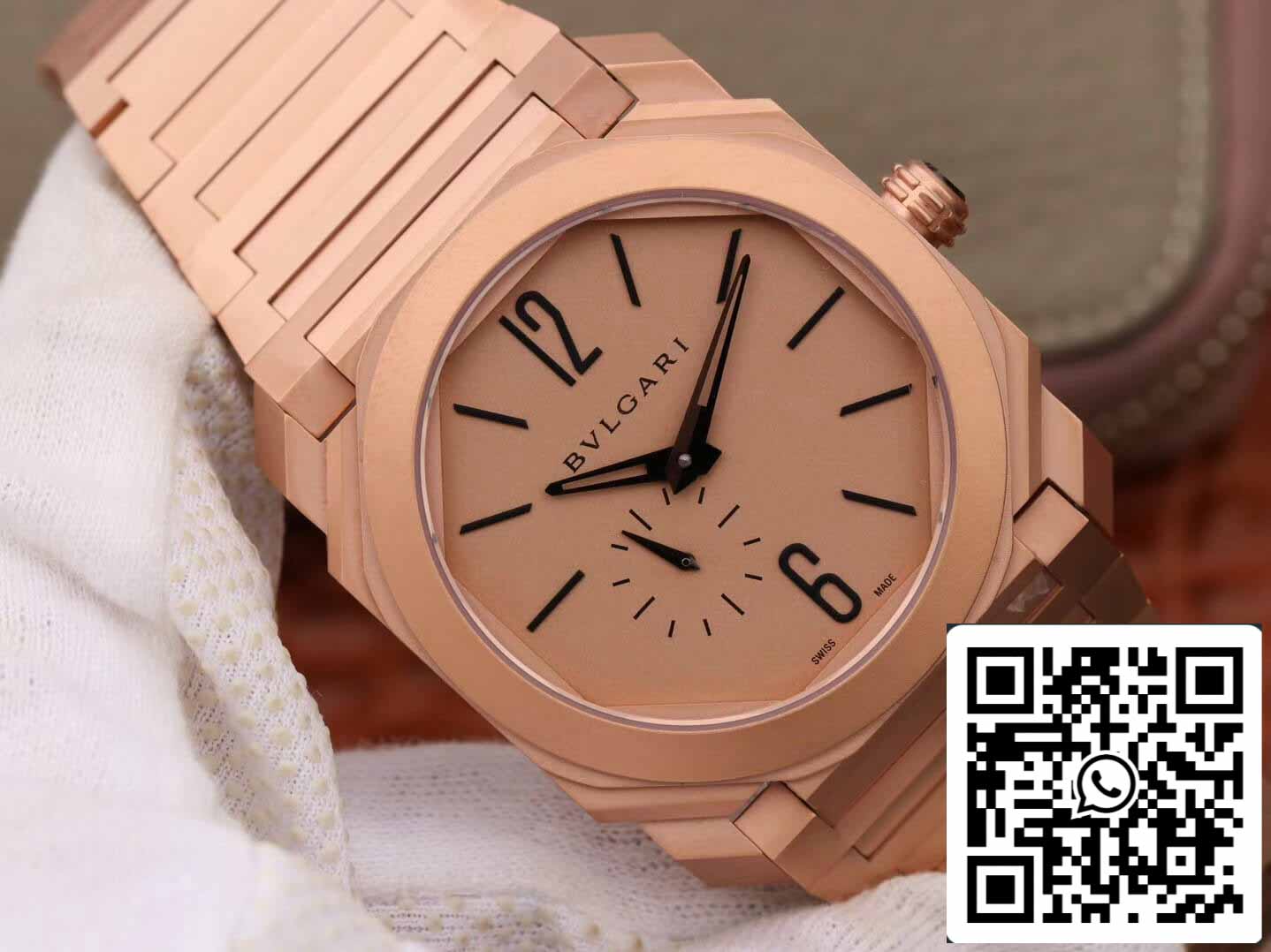 Bvlgari Octo Finissimo 102912 1:1 Best Edition BV Factory Roségold-Zifferblatt