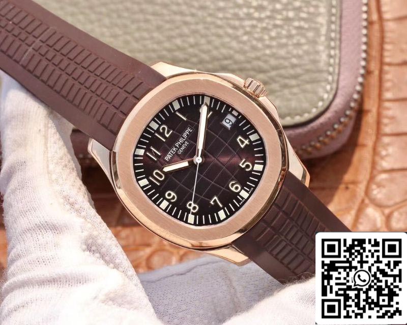 Patek Philippe Aquanaut 5167R-001 40mm 1:1 Melhor Edição ZF Factory Ouro Rosa