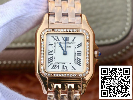 Panthere De Cartier W3PN0007 27MM 1:1 Best Edition BV Factory weißes Zifferblatt