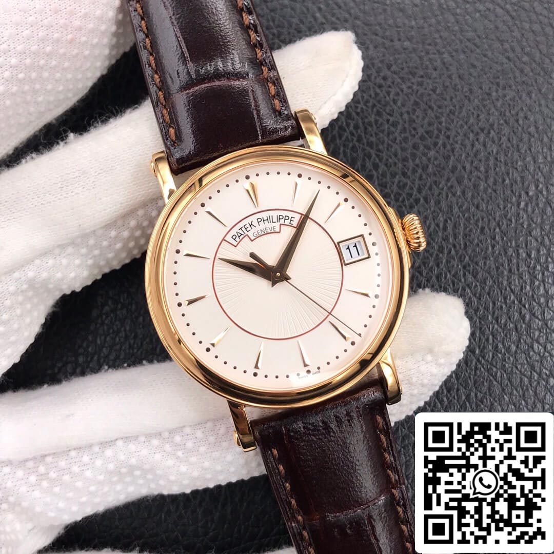 Patek Philippe Calatrava 5153J-001 1:1 Best Edition ZF Factory White Dial Rose Gold