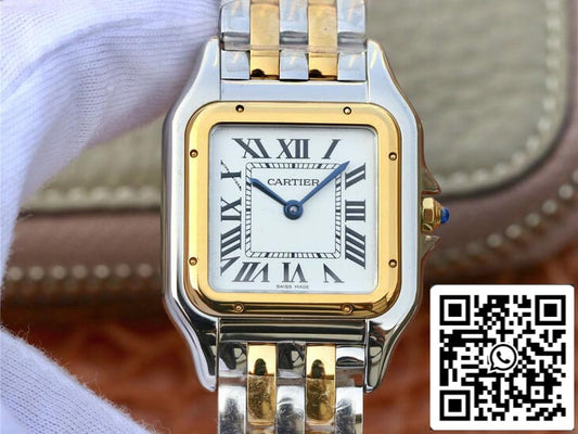 Panthere De Cartier W2PN0007 27MM 1:1 Best Edition 8848 Fabrik weißes Zifferblatt