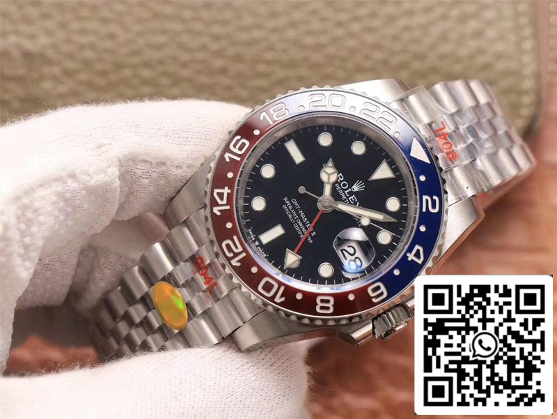 Rolex GMT Master II 126710BLRO-0001 1:1 Best Edition Noob Factory Black Dial Swiss ETA3285