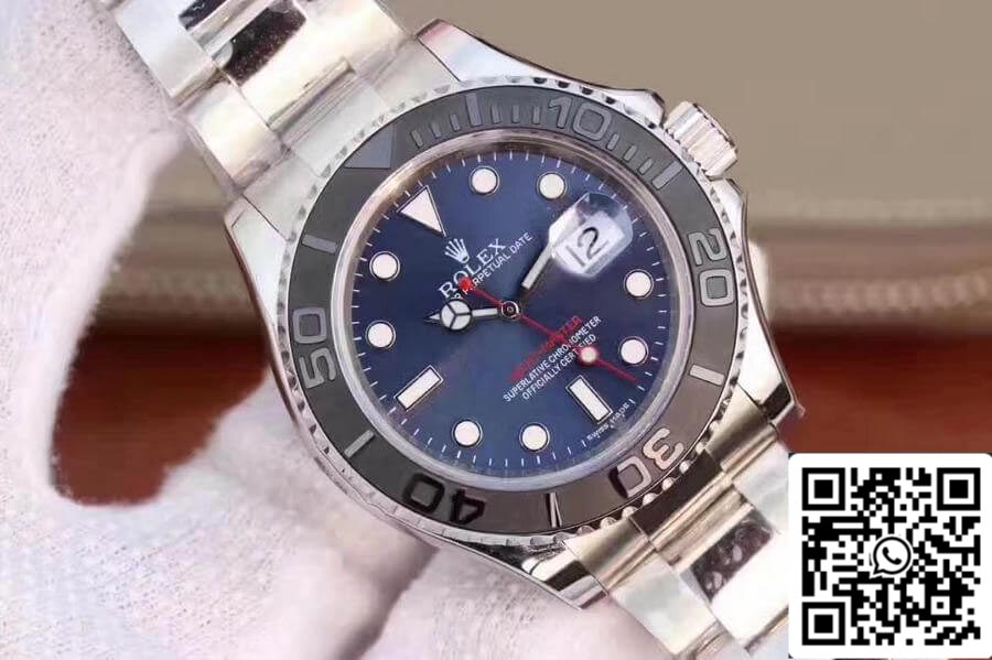 Rolex Yacht-Master 116622LN EW Factory 1:1 Best Edition Swiss ETA3135 Blue Dial