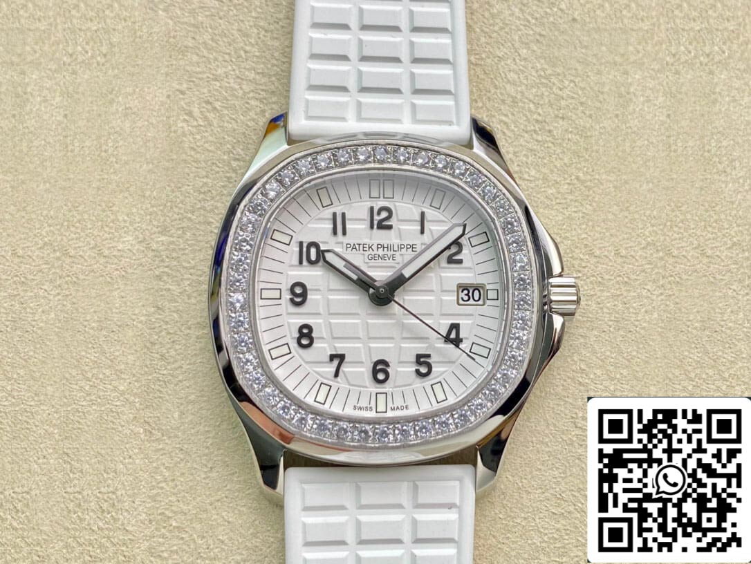 Patek Philippe Aquanaut 5067A-024 Movimento Quartz 1:1 Melhor Edição PPF Factory Mostrador Branco