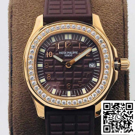 Patek Philippe Aquanaut 5067A Movimento al quarzo 1:1 Best Edition PPF Factory Quadrante marrone in oro rosa