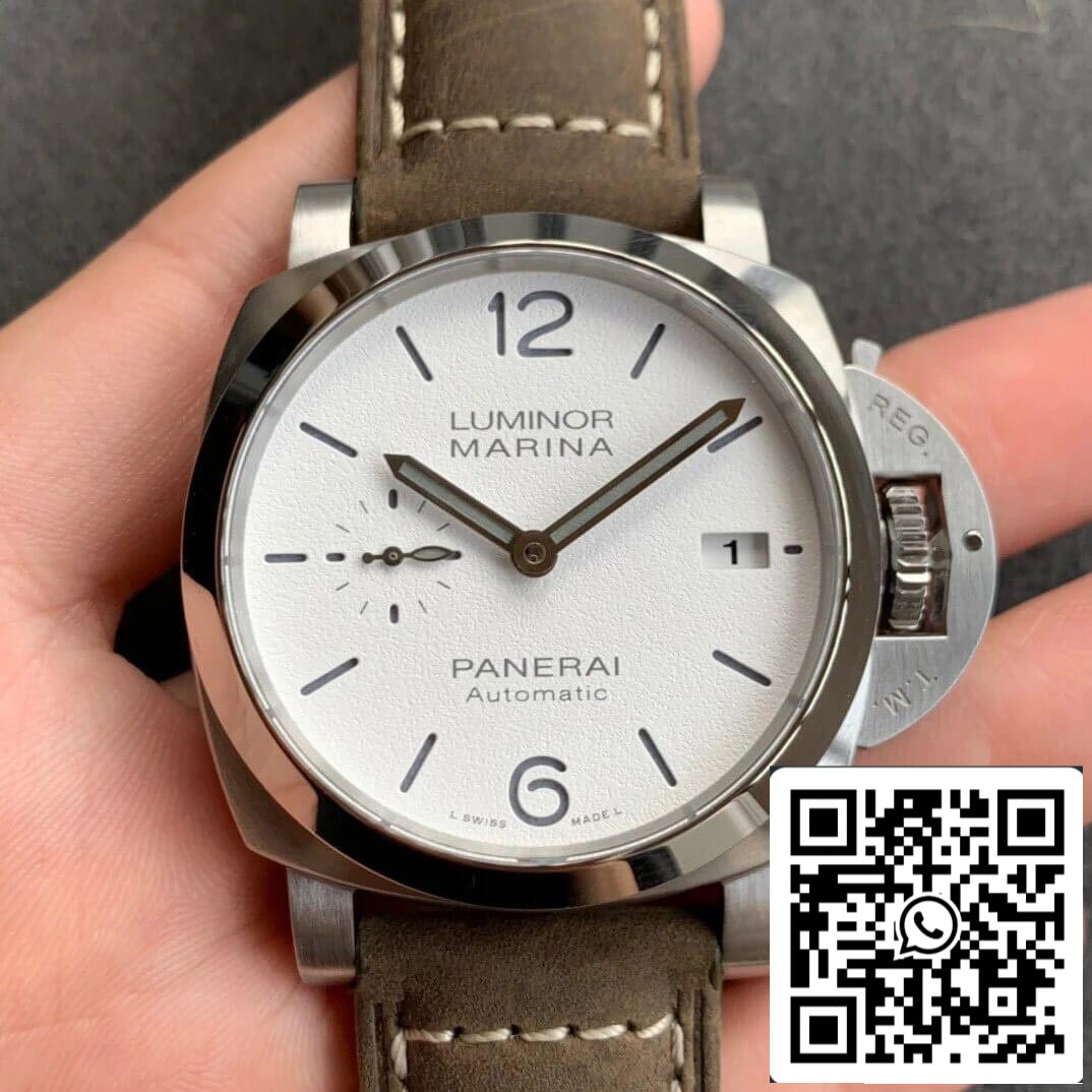 Panerai Luminor PAM01394 1:1 Meilleure édition VS Cadran blanc d'usine