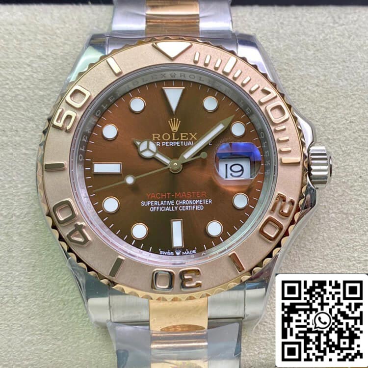 Rolex Yacht-Master 40 mm 116621 AR Factory 1:1 Meilleure édition suisse ETA2824 Cadran marron