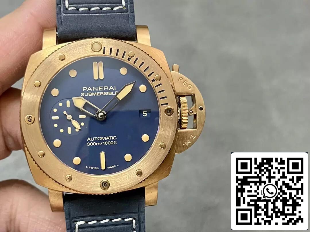 Panerai Submersible PAM01074 1:1 Meilleure édition VS Cadran bleu d'usine