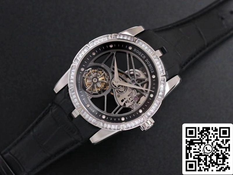 Roger Dubuis Excalibur RDDBEX0393 1:1 Meilleure édition JB Factory Tourbillon V3 Diamond Swiss RD505SQ