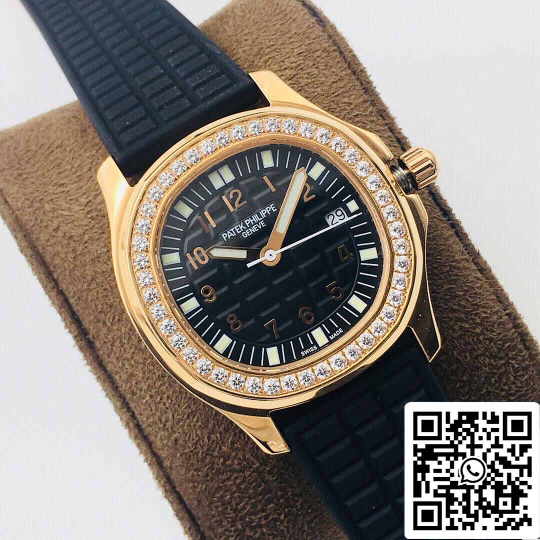 Patek Philippe Aquanaut 5067A Quartz Movement 1:1 Best Edition PPF Factory Rose Gold Black Dial