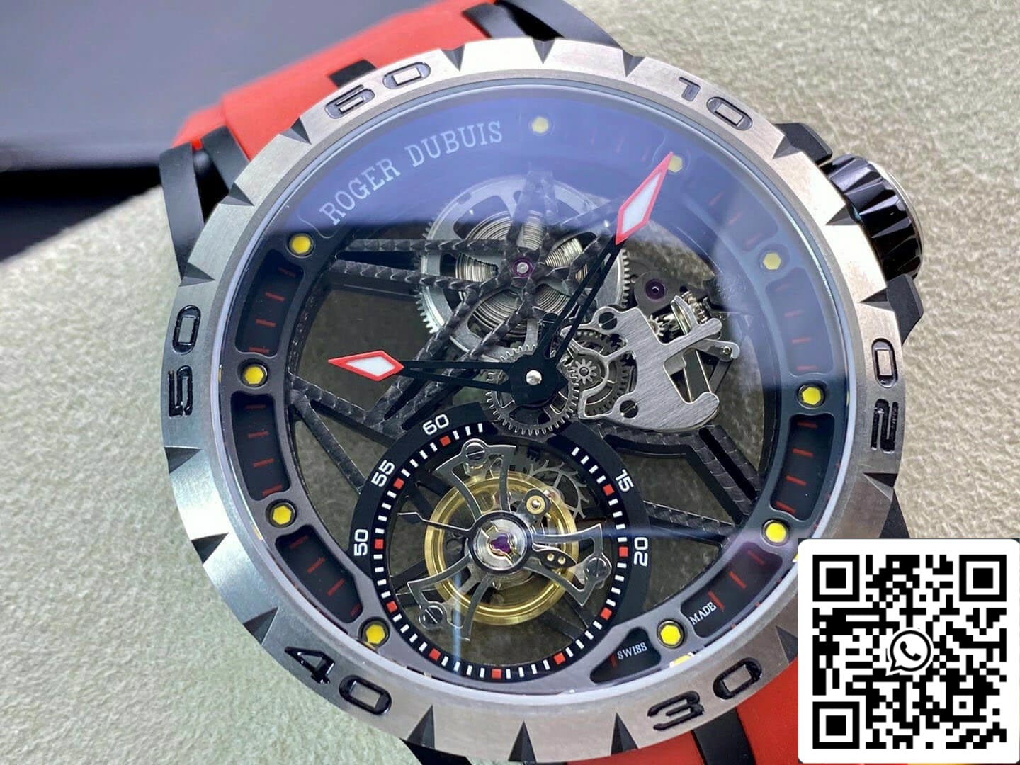 Roger Dubuis Excalibur RDDBEX0549 1:1 Meilleure édition BBR Factory Tourbillon Cadran Squelette