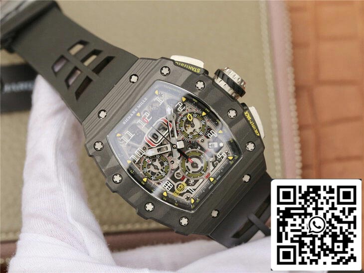 Richard Mille RM11-03 1:1 Best Edition KV Factory Black Carbon Fiber Case