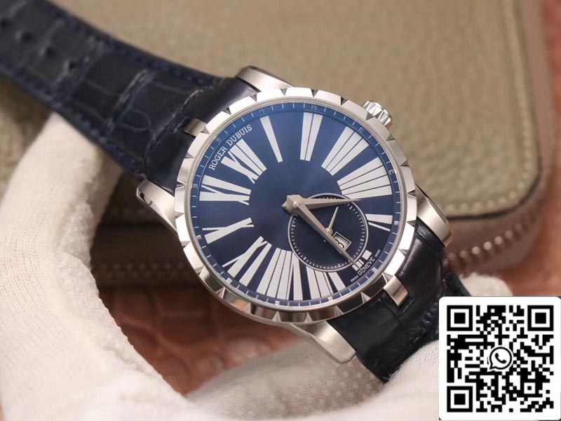 Roger Dubuis Excalibur DBEX0535 1:1 Best Edition PF Factory Blue Dial Swiss ETA9015