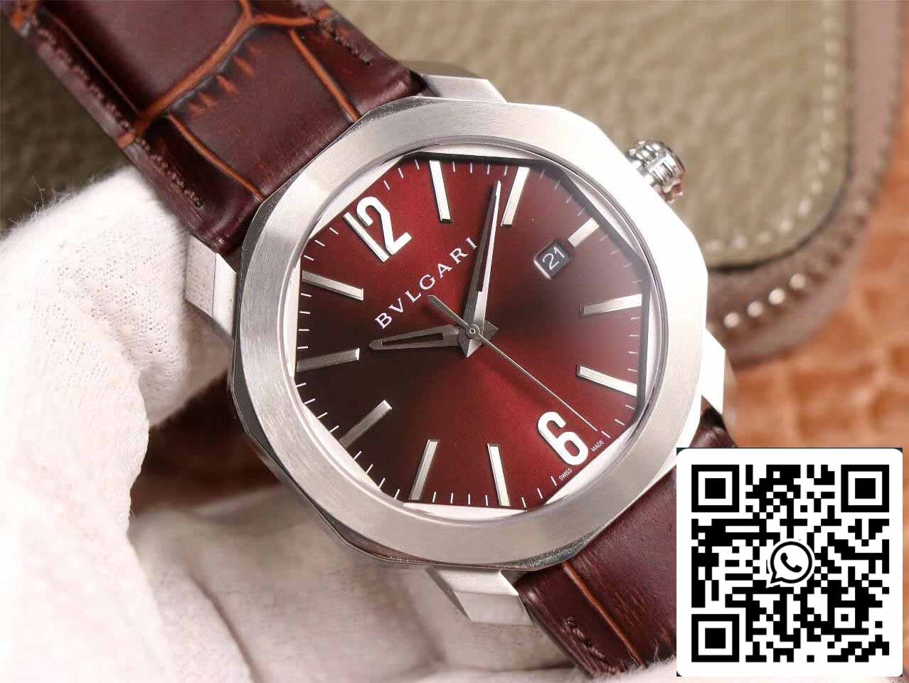 Bvlgari Octo 102705 1:1 Best Edition BV Factory Reddish Brown Dial