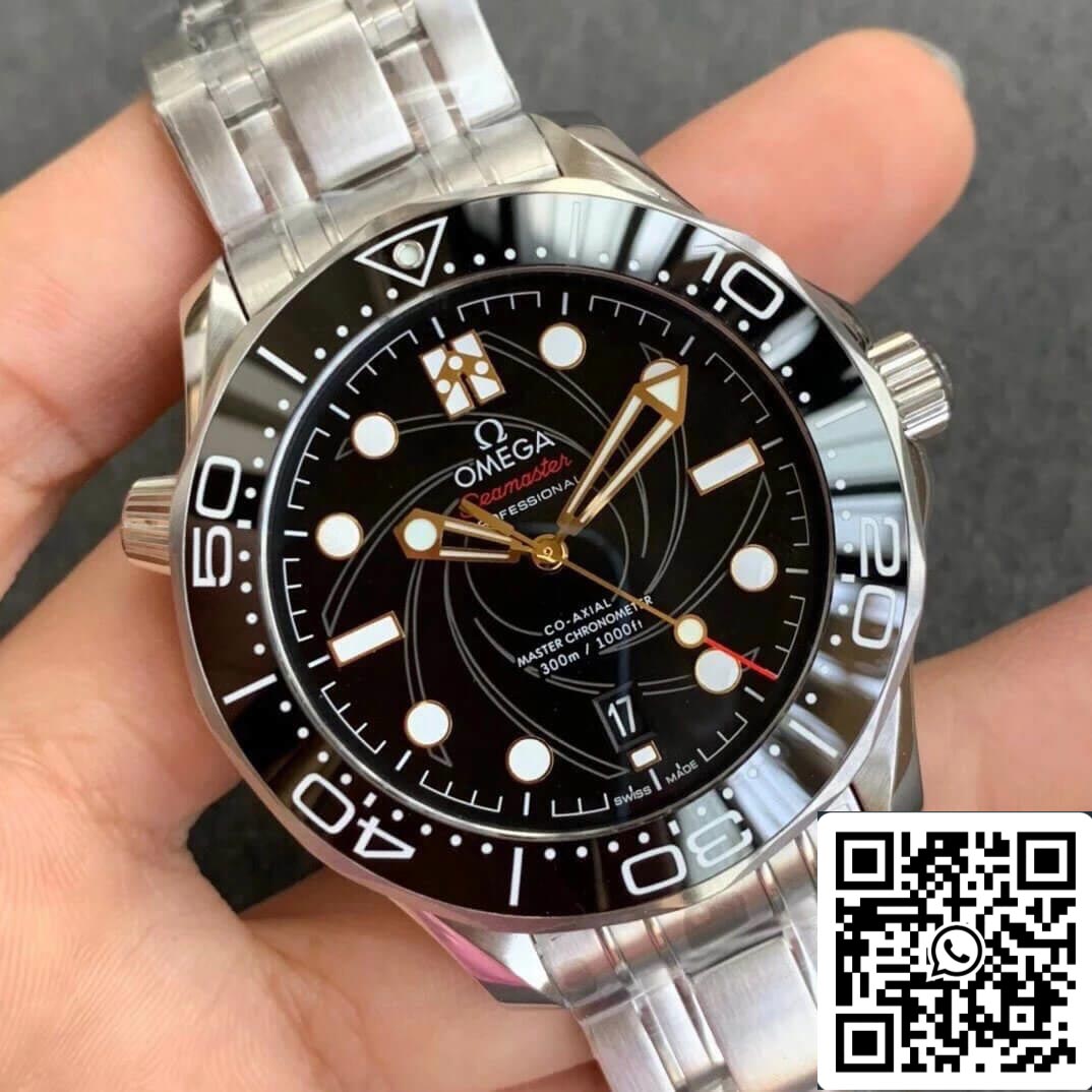 Omega Seamaster Diver 300M 210.22.42.20.01.004 1:1 Melhor Edição OU Mostrador Preto de Fábrica