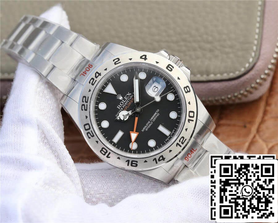 Rolex Explorer M216570-0002 1:1 Melhor Edição GM Factory V4 mostrador preto