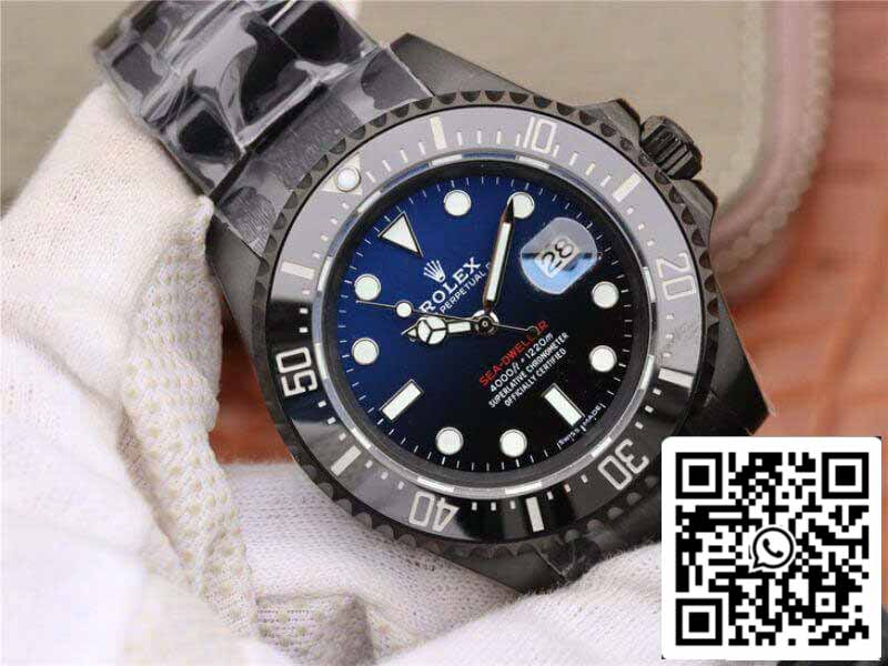 Rolex Deepsea Sea-Dweller 116660 1:1 Mejor Edición Suiza ETA2836 Esfera Degradada