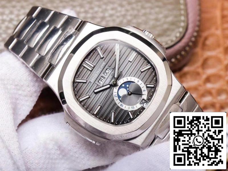 Patek Philippe Nautilus 5726/1A-001 1:1 Meilleure édition PF Factory Cadran gris Suisse ETA324