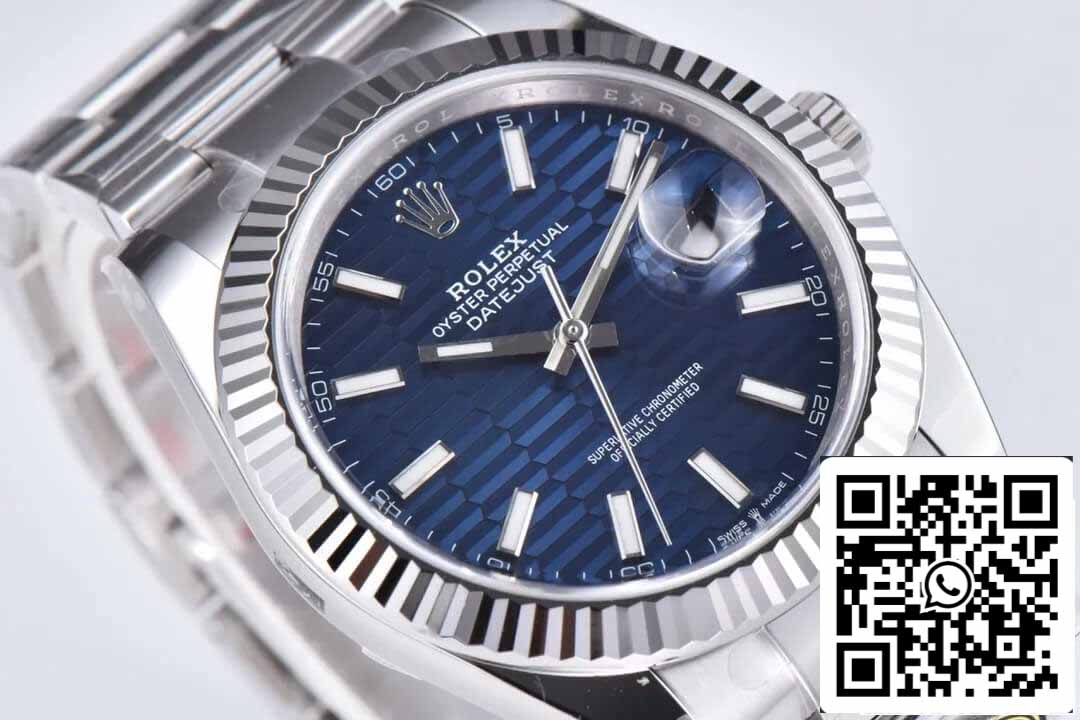 Rolex Datejust 41MM M126334-0031 1:1 Melhor Edição Clean Factory Mostrador Azul