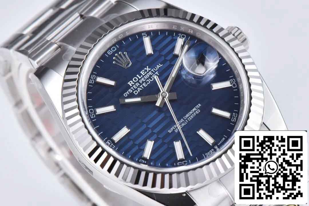 Rolex Datejust 41MM M126334-0031 1:1 Melhor Edição Clean Factory com mostrador azul pulseira de ostra