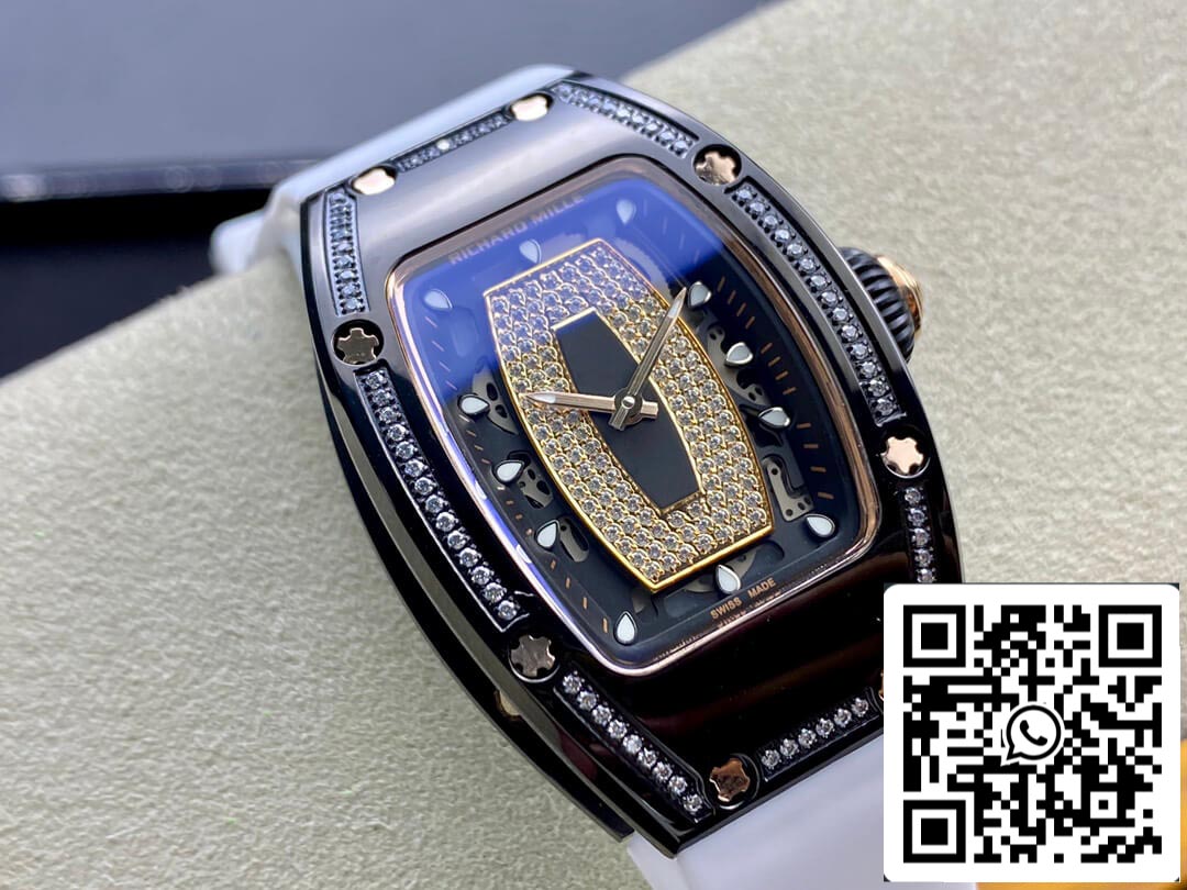 Richard Mille RM 07-01 1:1 Mejor Edición RM Factory Caja de Cerámica Negra