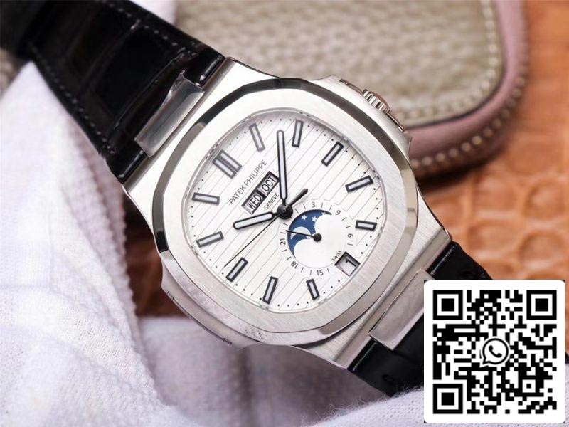 Patek Philippe Nautilus 5726/1A-010 1:1 Meilleure édition PF Factory Bracelet noir Suisse ETA324