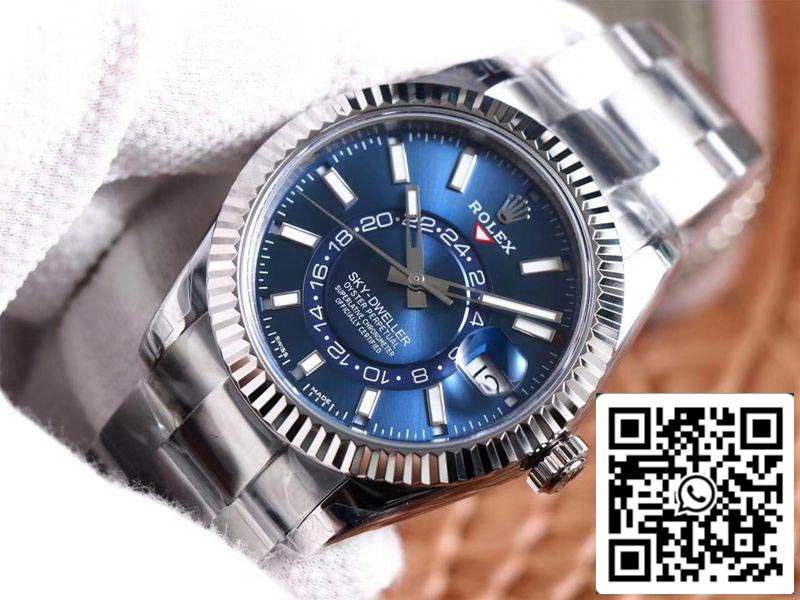 Rolex Sky Dweller M326934-0003 Meilleure édition 1:1 Noob Factory Cadran bleu