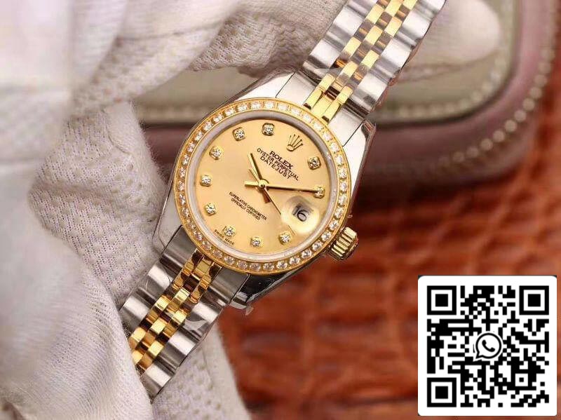 Rolex Lady Datejust 28MM 1:1 Best Edition Movimento svizzero NH05 con placcatura in oro 18 carati