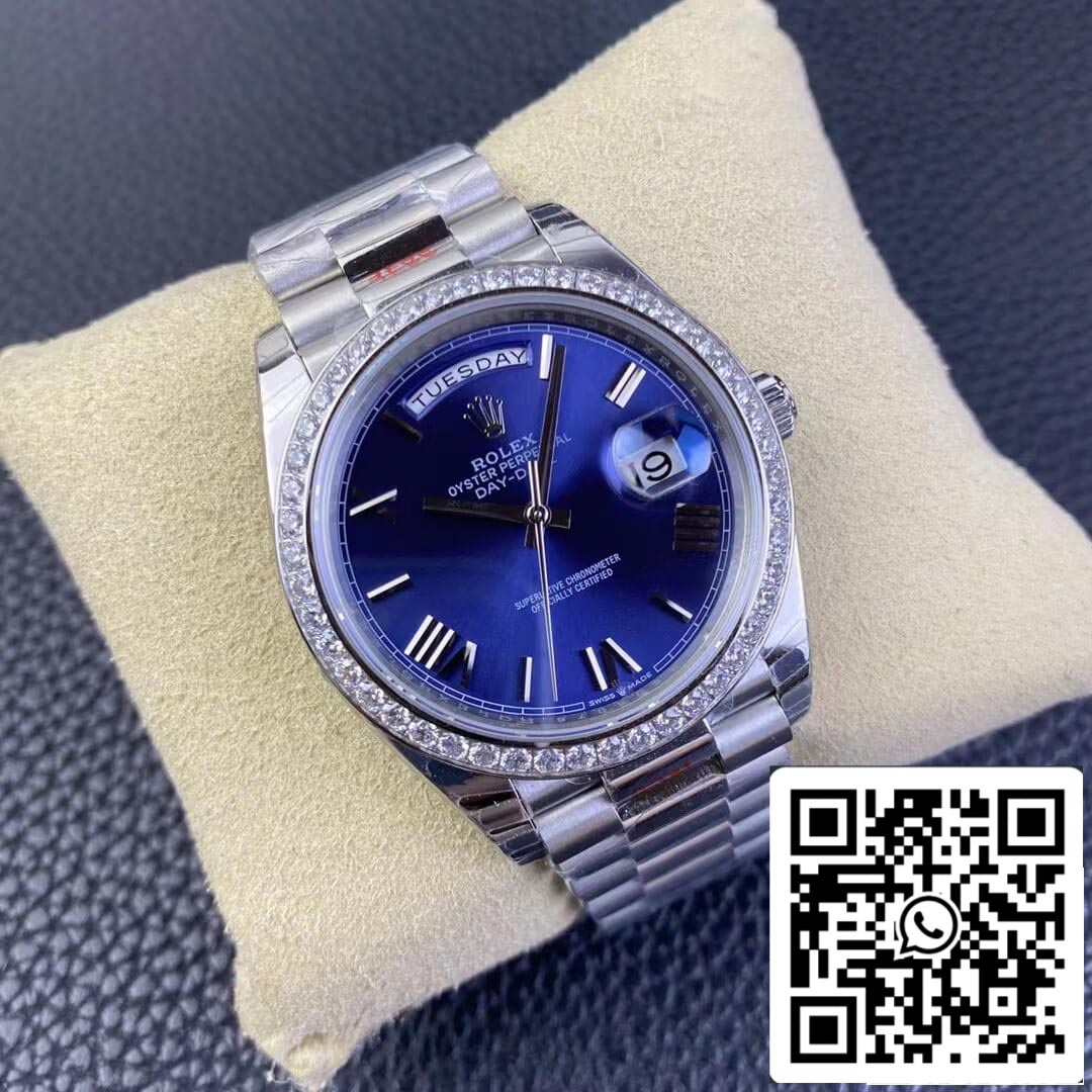 Rolex Day Date 228349RBR-0005 1:1 Meilleure édition EW Factory Cadran bleu