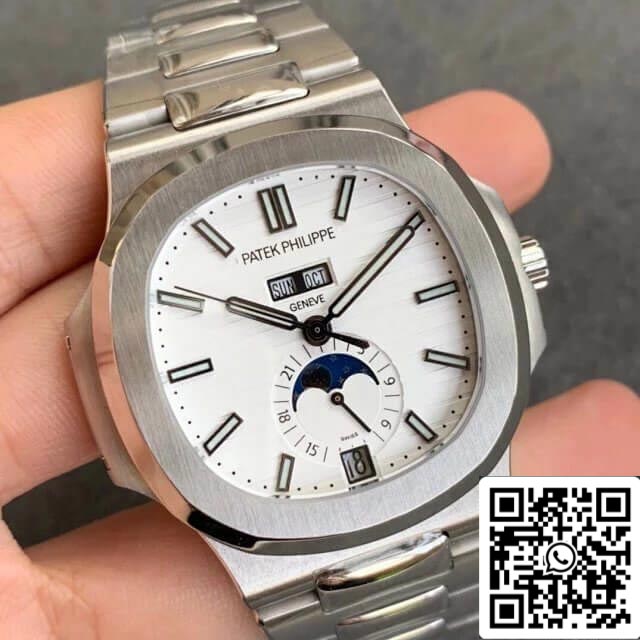 Patek Philippe Nautilus 5726/1A-010 1:1 Meilleure édition GR Factory Cadran blanc