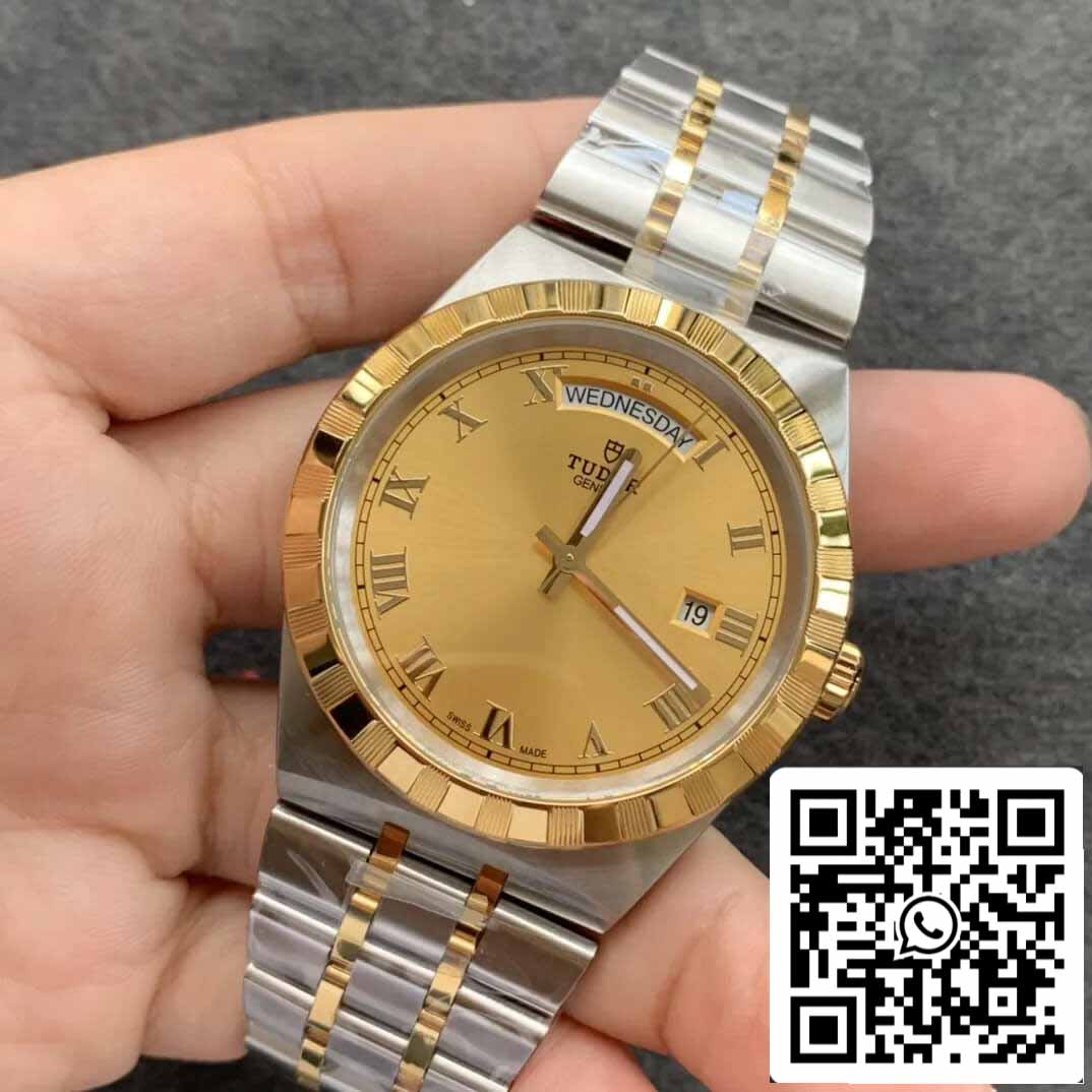 Replica Tudor Royal M28603-0004 Day Date V7 Factory Yellow Gold