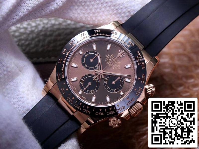 Rolex Daytona M116515LN-0041 1:1 Meilleure édition Noob Factory Cadran Chocolat Suisse ETA4130